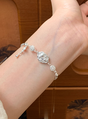 燕归锦锁芯国风足银锦鲤轻奢手链