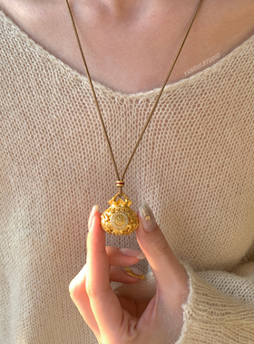 燕归聚宝福国风足银编绳情侣项链