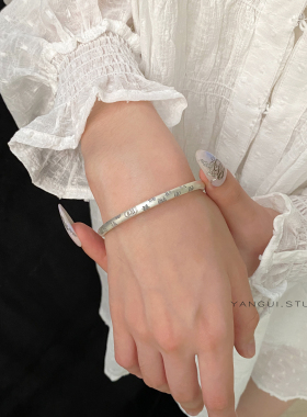 原创福气满满足银999手镯