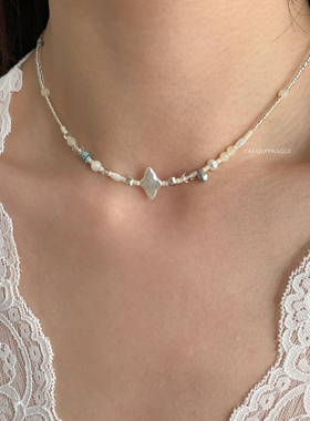 燕归珍珠星国风百搭小众项链女