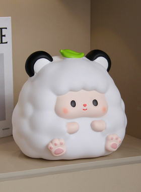 咩咩羊可爱搪胶可存可取存钱罐只进不出儿童储蓄罐摔不坏生日礼物