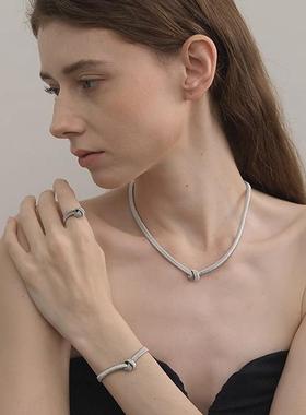 绳结项链意大利弦线工艺S925银