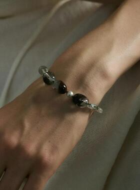 寻物绿幽灵串珠天然水晶手串项链