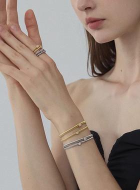 光影系列意大利工艺双层方糖手链