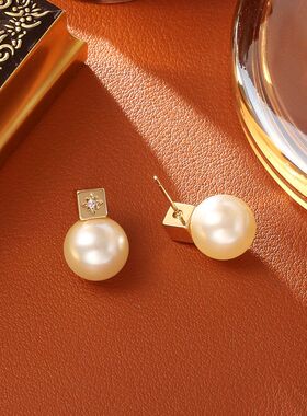 幸运八芒星小灯泡珍珠项链简约