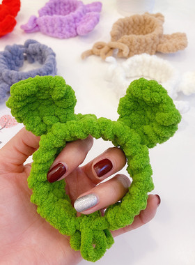 小熊兔子手环手工编织礼物