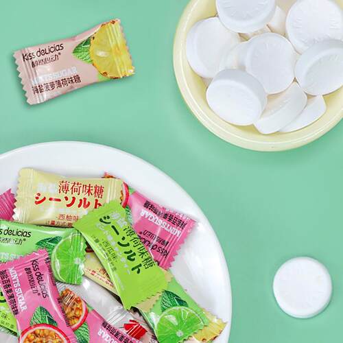 海亿醇然心动无糖薄荷糖50克*2盒多口味清新口气招待口香糖接吻糖 - 图2
