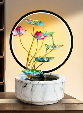 风水轮流水生财循环水摆件