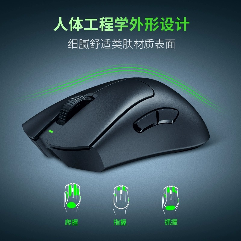 Razer雷蛇蝰蛇V3专业版无线电竞游戏鼠标+8000Hz轮询率接收器套装-图2