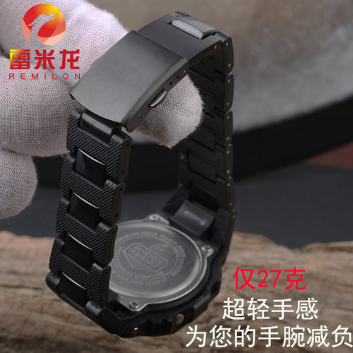 雷米龙 适合卡西欧小方块DW-6900/DW9600/DW5600/GW-M5610农家橡树GA2100/GM2100改装款优塑钢手表带 - 图2