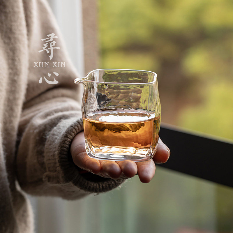 寻心透明玻璃公道杯加厚耐热分茶器茶海中式家用创意功夫茶具配件,淘宝优惠券,粉丝福利购,淘宝优惠卷