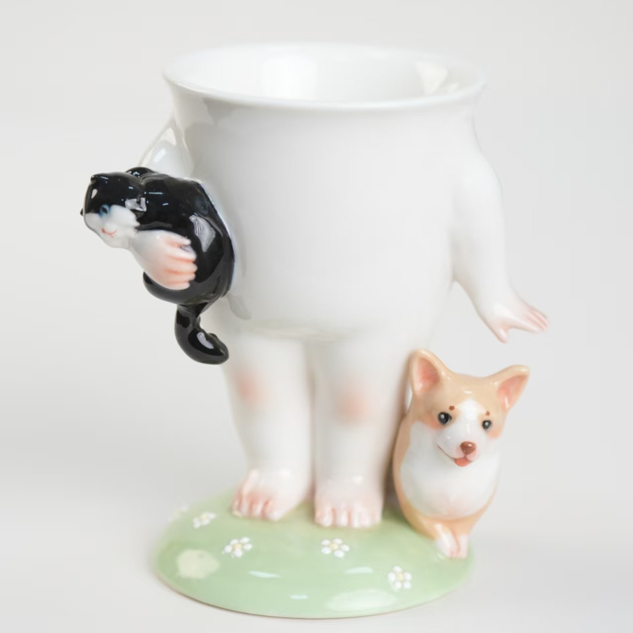 银河磁场可爱陶瓷手作杯子猫狗双全杯个性高颜值质感新年生日礼物,淘宝优惠券,粉丝福利购,淘宝优惠卷