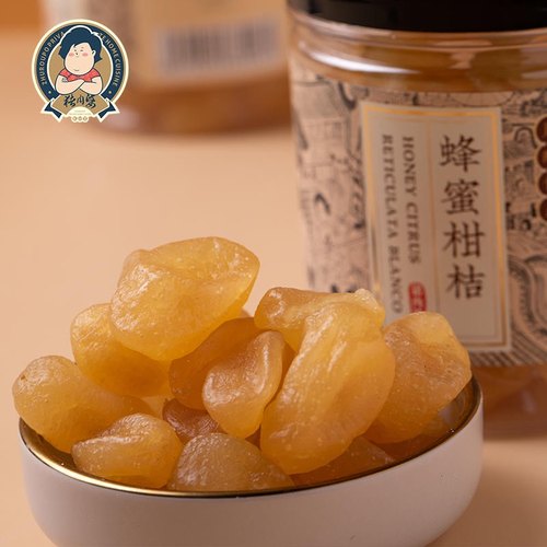 猪肉婆蜂蜜柑桔干蜜饯柑橘金桔金橘干小桔子干240g办公休闲零食 - 图0