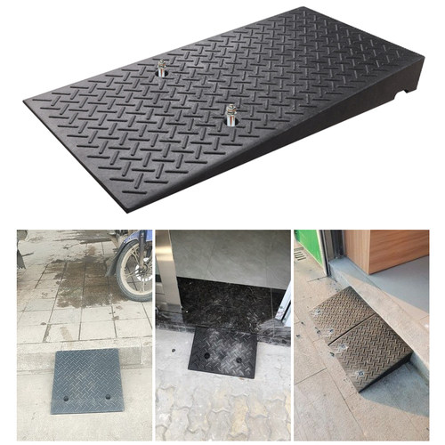 加宽橡塑路沿坡橡胶塑料台阶斜坡爬坡垫马路牙子汽车上坡垫三角垫 - 图2