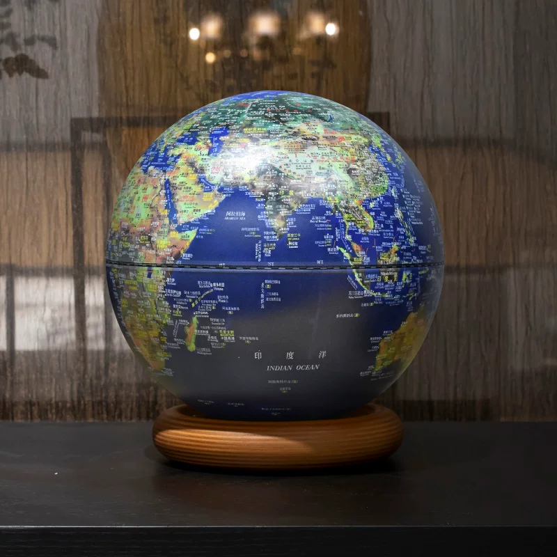 Китайско-английская глобус-светильник для офиса на стол жилой комнаты Beidou AR с подвешенным 3D рельефным поясом светлая слава подарок