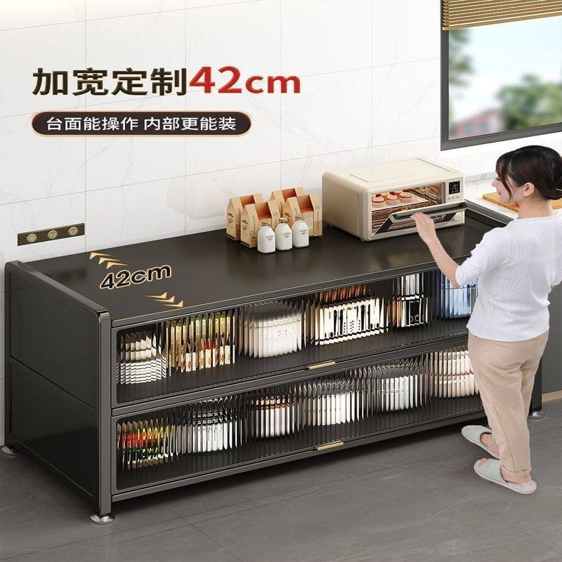 新款厨房置物架落地多层收纳柜多功能微波炉餐边碗橱柜储物柜子,淘宝优惠券,粉丝福利购,淘宝优惠卷