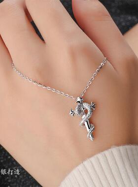 999灵蛇项链十字架情人节送女友