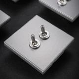 Ретро латунная металлическая световая панель из нержавеющей стали для отеля, переключатель, легкий роскошный стиль