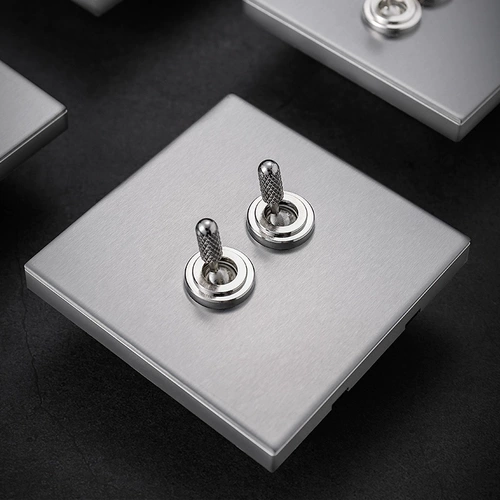 Ретро латунная металлическая световая панель из нержавеющей стали для отеля, переключатель, легкий роскошный стиль