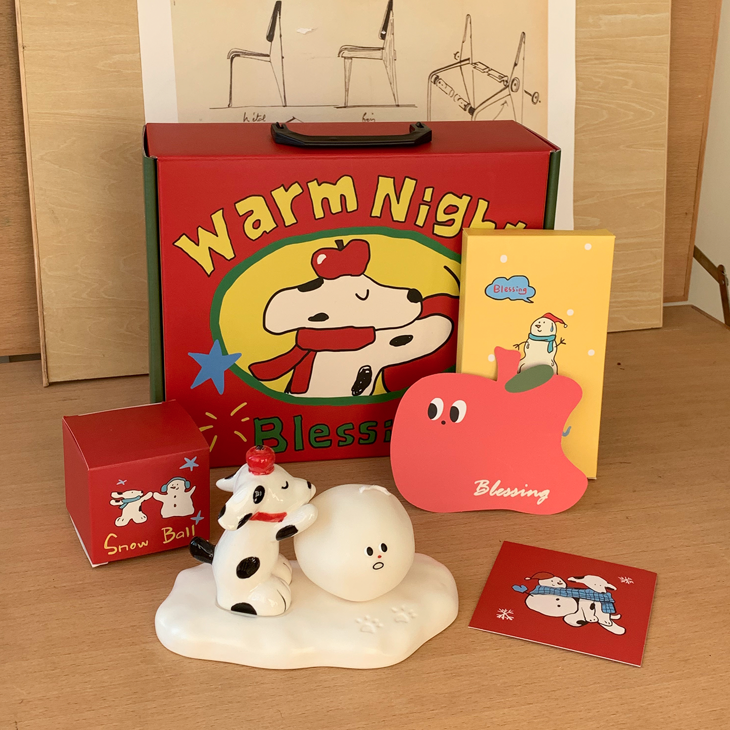 量子猜想小狗堆雪人陶瓷香薰蜡烛礼盒小众生日新年礼物送女生,淘宝优惠券,粉丝福利购,淘宝优惠卷