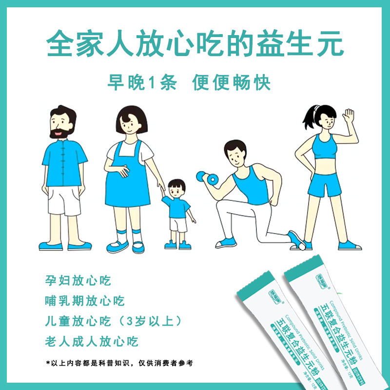 焕福康五联复合益生元菊粉低聚果糖水苏糖低聚半乳糖低聚木糖肠胃 - 图1