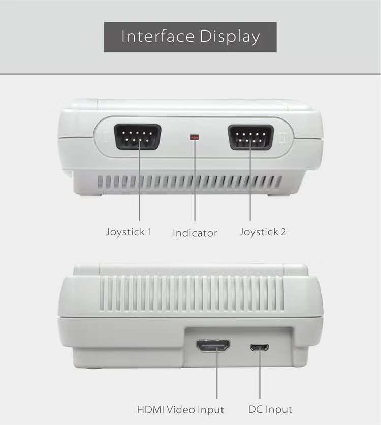 跨境热卖SFC620游戏机 SNES美版迷你游戏机620普清欧规现货-图1