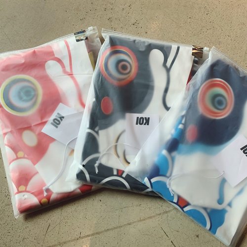 zingtattoo原创日式鲤鱼旗挂布超大1.7m！浮世绘墙挂日料纹身店 - 图2