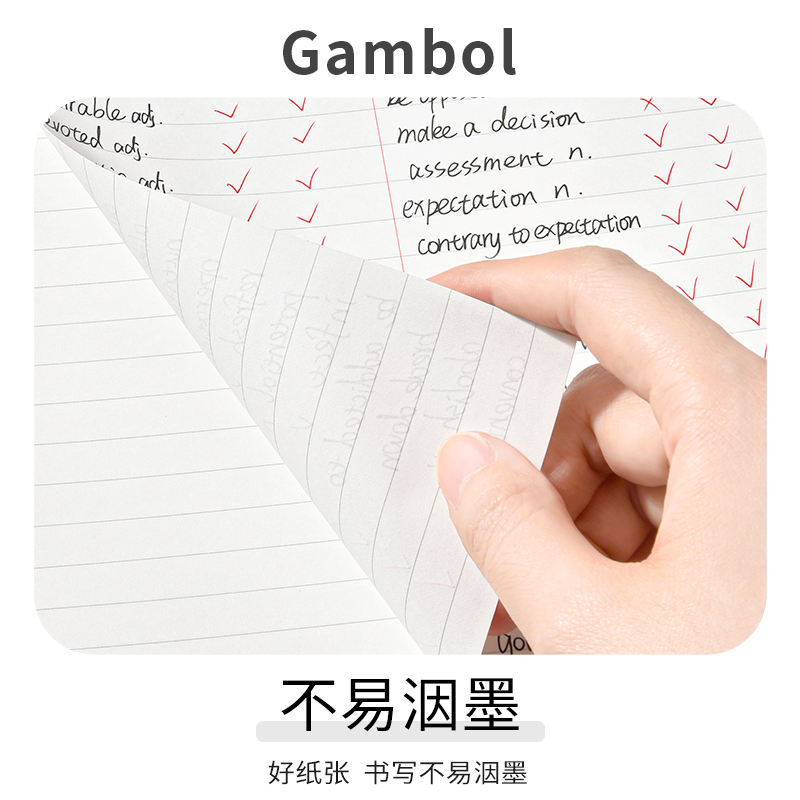 加厚款KOKUYO国誉gambol笔记本上翻线圈本学生便捷英语单词本A6/A5/B5分栏螺旋本口译速记本记事本小本子-图1