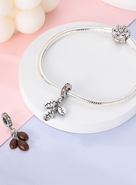 原创diy串珠人物生活系列铜镀银配饰手链配件潘家风格珠子