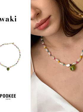 waki巴洛克糖果项链原创