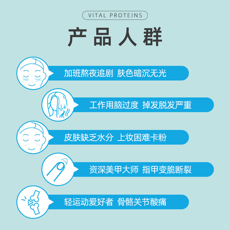vital proteins雀巢小分子大蓝罐 VitalProteins保健品海外胶原蛋白