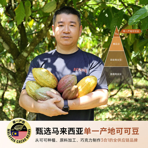 BENNS贝纳丝99.9%无糖黑巧克力马来西亚进口囤货纯可可脂烘焙618g - 图3