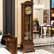 German Hermler New Chinese style retro floor clock fashion minimalist living-room modern American seat bell Machinery large pendulum clock