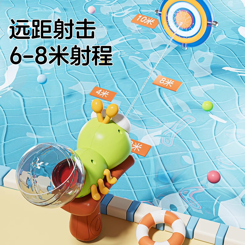 电动连发儿童搞怪水枪玩具射程远蚂蚁滋呲喷水枪男女孩成人打水仗 - 图3
