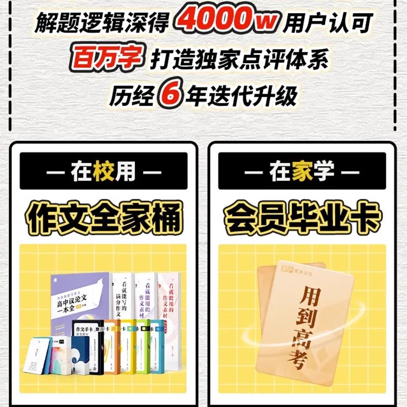 作文纸条一套搞定议论文套装2024高中新版一看就能用的作文素材议论文满分优秀作文议论文高分满分范文一看就能写的满分作文书备考 - 图2