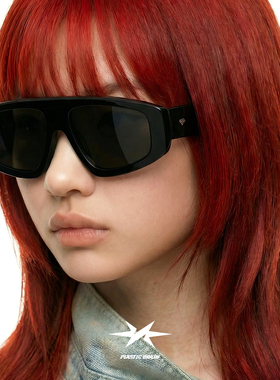 PLASTIC BRAIN大框复古飞行员墨镜时尚百搭潮流防紫外线太阳镜