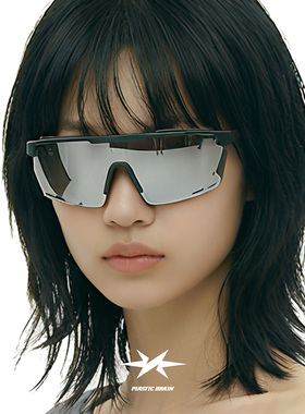 PLASTIC BRAIN科技感骑行运动偏光户外跑步墨镜防晒防风沙太阳镜