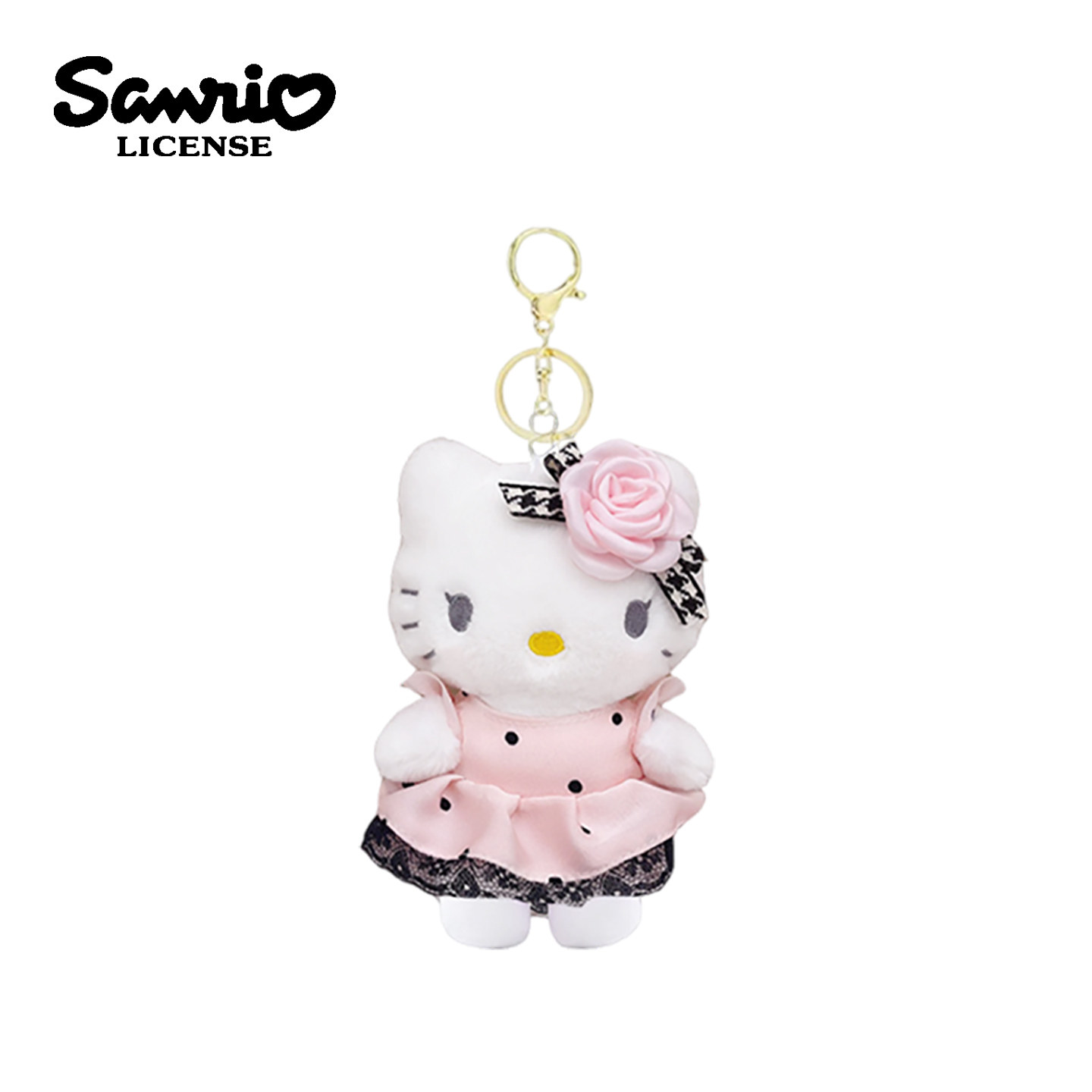 三丽鸥正版hellokitty挂件玩偶毛绒钥匙扣美乐蒂公仔情侣书包挂饰 - 图2