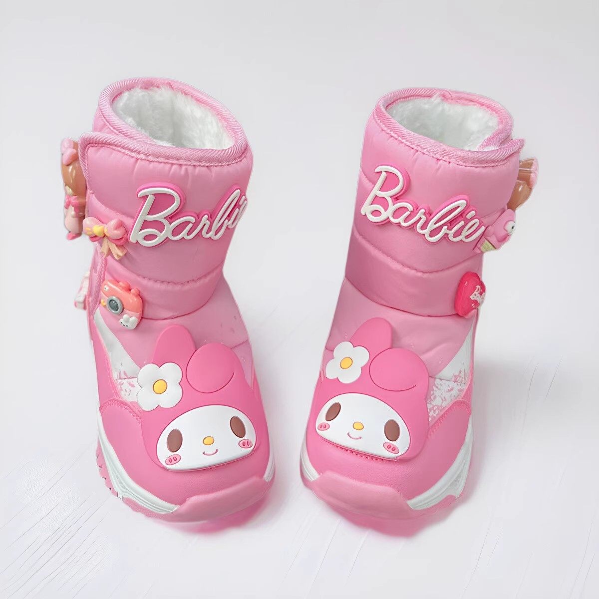 儿童雪地靴女款2025新款冬季加绒加厚防水女童东北零下40度大棉鞋,淘宝优惠券,粉丝福利购,淘宝优惠卷