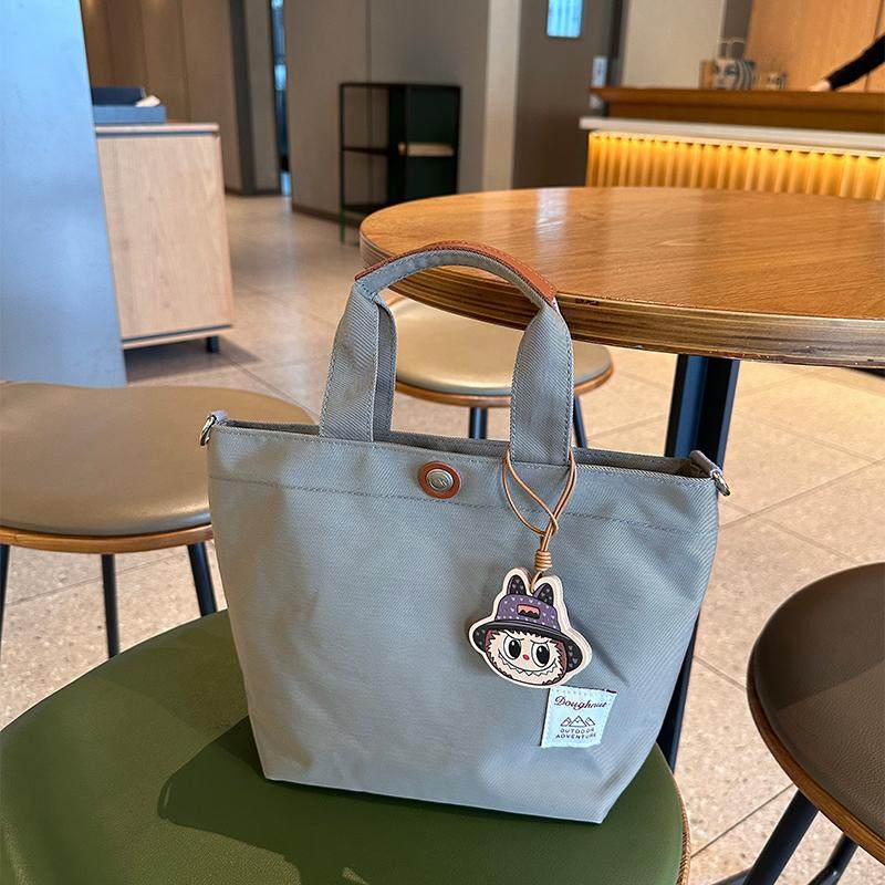 上班杂物小拎袋高级感拉链防水大容量帆布手提斜挎包超轻便托特包,淘宝优惠券,粉丝福利购,淘宝优惠卷