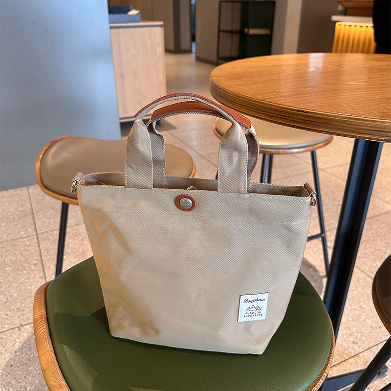 上班杂物小拎袋高级感拉链防水大容量帆布手提斜挎包超轻便托特包,淘宝优惠券,粉丝福利购,淘宝优惠卷