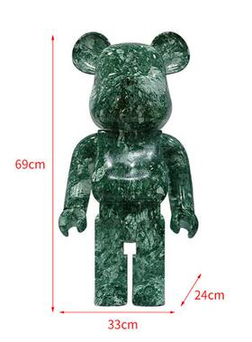 可爱暴力熊公仔玻璃钢摆件客厅电视柜室内装饰网红动物熊落地摆件