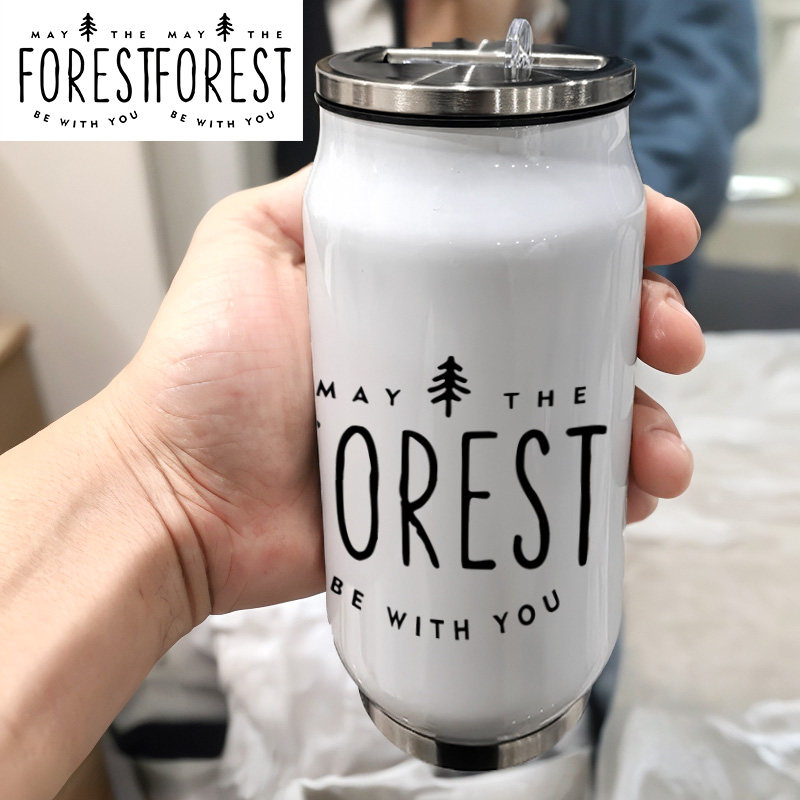 迷失森林STEAM游戏 The Forest来图定制登山男款304不锈钢保温杯