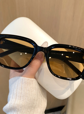 韩系复古黑色墨镜防紫外线