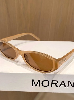 韩系复古红色猫眼墨镜女