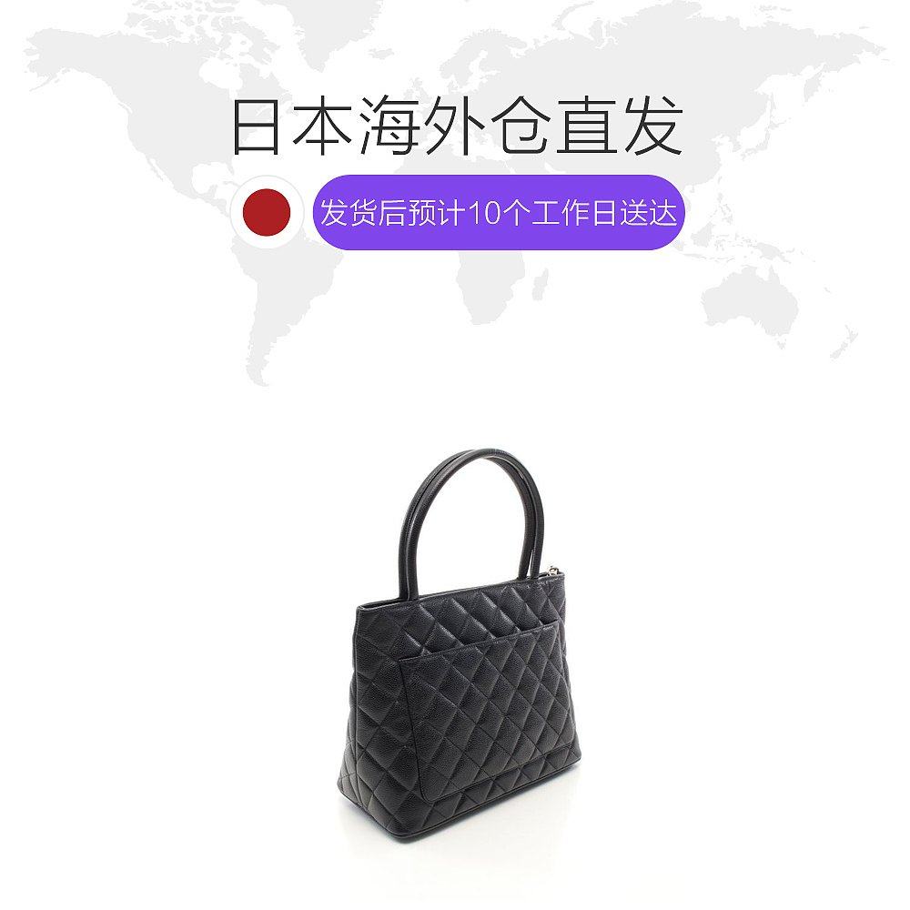 日本直邮中古chanel香奈儿皮手提包 日本中古直购女士包袋