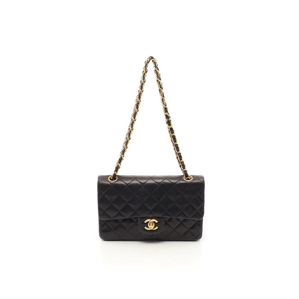 日本直邮中古chanel香奈儿新小羊皮 日本中古直购女士包袋