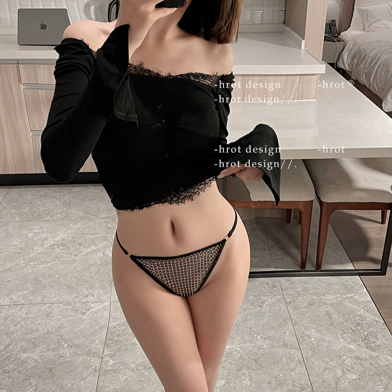 情欲PP*性感蕾丝情调T字少女内裤女2025新款低腰无痕三角镂空短裤,淘宝优惠券,粉丝福利购,淘宝优惠卷