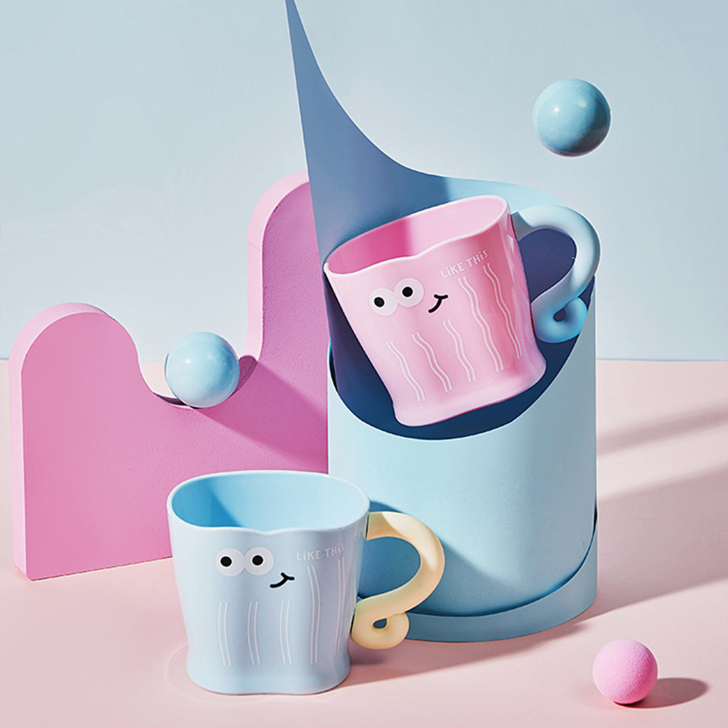 Auramoon.Wrap.漱口杯创意可爱印花塑料PP喝水杯亲子刷牙 | 挎包,淘宝优惠券,粉丝福利购,淘宝优惠卷