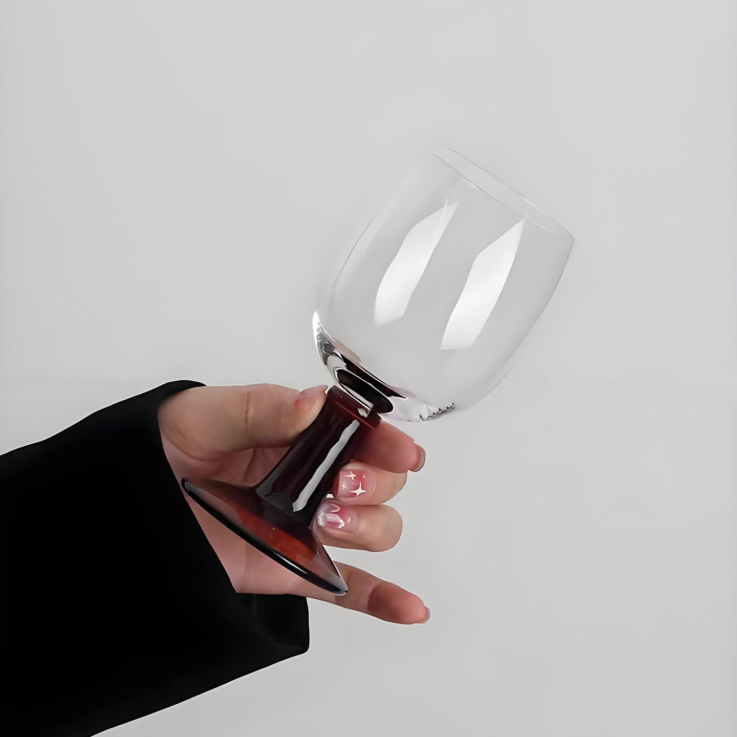 MOLALUNA.Wonderful.酒具法式红酒杯中古琥珀色高脚玻璃杯 | 珊妙,淘宝优惠券,粉丝福利购,淘宝优惠卷